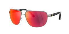 FERRARI SCUDERIA FZ5007 104 6Q Gunmetal Grey Mirror Red 64 mm Men’s Sunglasses
