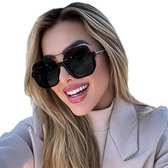 Vintage Large Oversized for Men Women Trendy Lens Aviator Retro 70’s Sunglasses