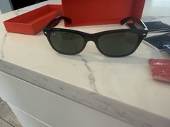 1st edition Disney Ray-Ban RB2132 New Wayfarer Sunglasses Black Frame 55/18 145