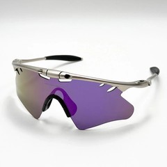 Oakley Mag X-Metal Sunglasses Silver Frame Blue Lens New Rare