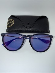 Ray Ban RB4171 Erika 54mm Polarized Blue Sunglasses – Blue Gradient Lens & Case