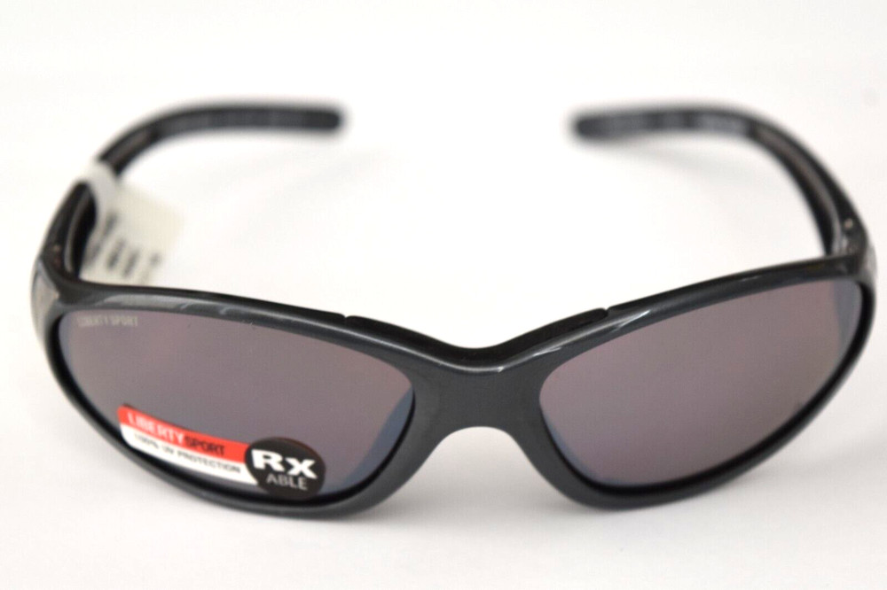 Liberty Sport Open Road Shiny Gunmetal Mirrored 61-17-140 #320 Sunglasses
