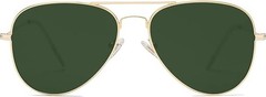 Polarized Aviator Sunglasses Stainless Steel Frame UV Protection Men Women