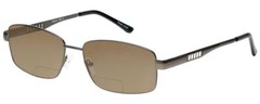 Enhance BIG&TALL EN3858 Men’s Polarized Bi-Focal Sunglasses Gunmetal Silver 63mm
