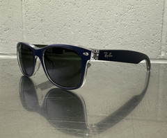 Ray-Ban New Wayfarer RB2132-F 6188 Blue/Green 55-18 Without case
