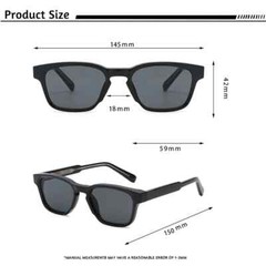 CATERSIDE Retro Square Sunglasses Men Punk Small Frame Brand Designer Sun