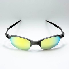 Oakley Romeo 2 X-Metal Gray Frame Yellow Blue Gradient Lens Sunglasses