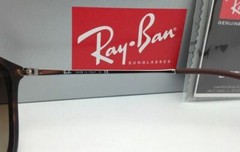 New RAY-BAN Sunglasses RB 4187 856/13 54-18 Rubber Havana w/ Brown Gradient lens