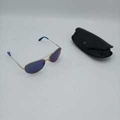Carrera 69 Gold & Blue Aviator Sunglasses AOZXT 60/15-135 mm – SCRATCHED LENS