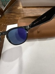 Ray-Ban Scriber optics matte Black polarized lenses Rose Mirrored Lenses