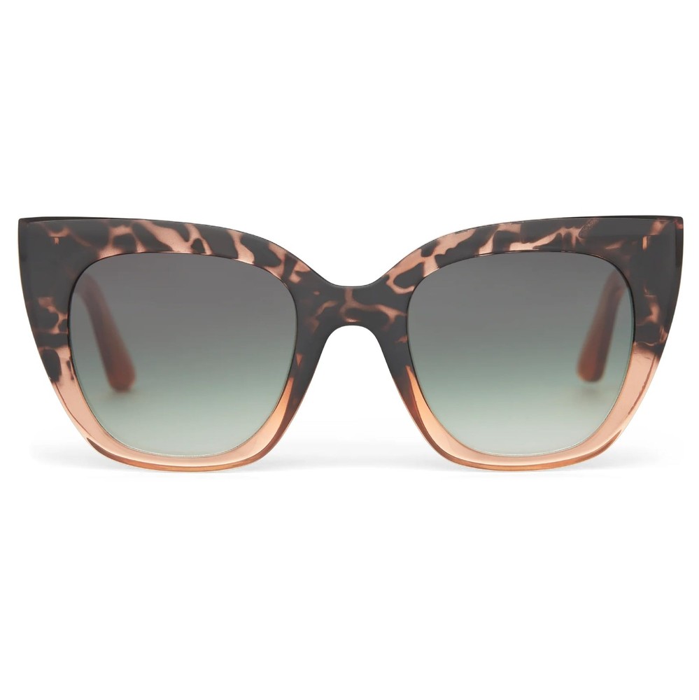 Traveler Women’s Sydney Oversized Sunglasses in Blonde Tort Apricot Crystal F…
