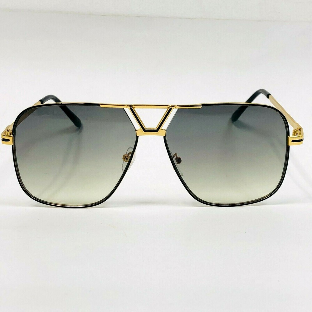 Men Sunglasses Retro Olive Green Lens Classic Designer Eye Glasses