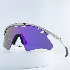 Oakley Mag X-Metal Sunglasses Silver Frame Blue Lens New Rare