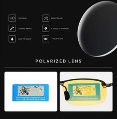 Tac HD+ Polarized Day&Night Vision glasses Men Women Driving Aviator sunglasses