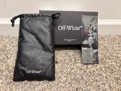 Off-White Square Sunglasses White Frame Gray Tinted Lenses OERI118X 145mm