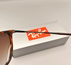 RB4171 Ray-Ban Erika Polarized Sunglasses Tortoise Frame Brown Gradient 54mm