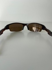Oakley Flak 12-901 Sunglasses 63-14 smaller Rootbeer plastic frame w/ gold logos