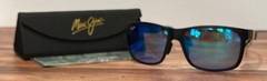 Maui Jim Rx-ABLE B432-2M Blue Red Sands Black Matte Frame Polarized Sunglasses