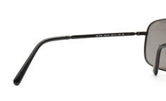 Ray-Ban Sunglasses RB 3796 002/B1 Shiny Black Metal Gray Glass 59mm with Case