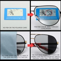 Aluminium HD Polarized Photochromic Sunglasses Pilot Men Driving Glasses Eyewear