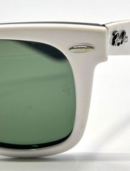 Ray-Ban RB2140 Wayfarer 956 Gloss White G-15 Sunglasses Made in Italy