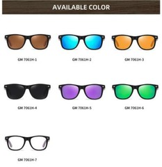 Wood Polarized Square Sunglasses For Men Women Wooden Temple Outdoor Glasses New