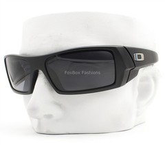 Oakley Gascan Sunglasses Matte Black Thin Blue Line OO9014-1160 with Pouch