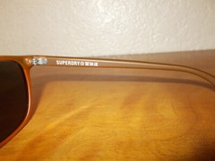 Superdry sds Vintage Neon c.104 Black Orange Frame Gray Lenses Sunglasses