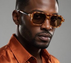 Sunglasses Fashion Designer Flat Top Square Retro Business Men Fancy Shades 2026