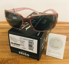 WOMENS SUNGLASSES ZEISS SALT LIFE BAL HARBOUR SANGRIA STRIPE, SMOKE LENS