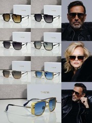 T HENRI MULSANNE Gunmetal Grey Gradient 147 Sunglasses New w/ BOX