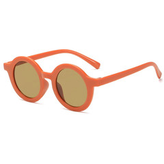 New Fashion round Frame Candy Colored Sunglasses for Baby Retro Solid Color Eye