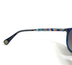 Robert Graham Sunglasses OLIVER BLU Blue Round w/ Gradient Gray Polarized Lenses