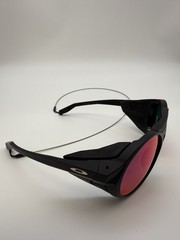 Oakley CLIFDEN OO9440 Matte Black Round Ruby Lens Sunglass New