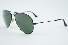 WORN! RAY-BAN RB 3025 AVIATOR LARGE METAL L2823 58-14 135 3P sunglasses Black