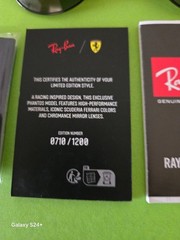 Ray-Ban Scuderia Ferrari RB8327M 410A3 53 Chromance Polarized Sunglasses Ltd 710