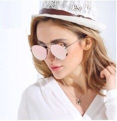 Women’s Sunglasses Gold Metal Thick Metal Frame Round Oval Fashion Designer Qual