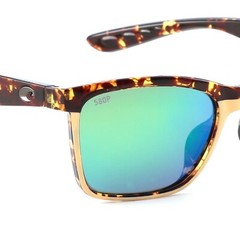 Costa Del Mar Anaa Tortose Shell/Green Mirror Polarzied Sunglasses 580p