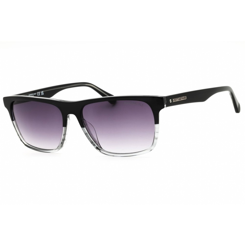 Kenneth Cole New York Men’s Sunglasses Black/Crystal Square Frame KC00040 03B