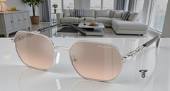 MICHAEL KORS MK1165 18933D Saint Martin Silver Khaki Grad 57 m Unisex Sunglasses