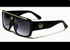 Square Kleo Lion Head Medallion Sunglasses Lentes Shades