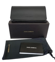 Dolce Gabbana Sunglasses Shiny Black on Gray Havana Blue DG 4431 3403/1U w/case