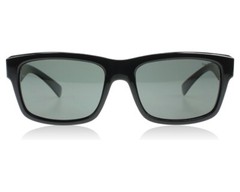 BOLLE JUDE SHINY BLACK POLARIZED TNS GREY OLEO AR SUNGLASSES 11831 BRAND NEW 57