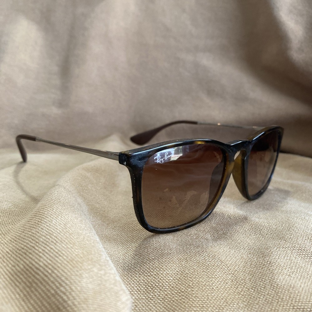 Ray-Ban RB4187 Chris 856/13 Sunglasses Tortoise Lightweight 54-18-145 see Desc