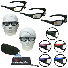 Motorcycle Photochromic Transitional Biker Riding Sunglass Day Night Foam Padded