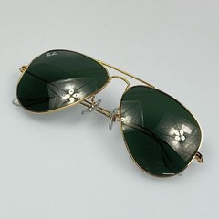 Used RAY BAN Ray Ban AVIATOR LARGE METAL Sunglasses RB3025 58 14 Gold Himeji Eas