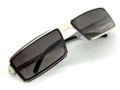 Classy Elegant Sophisticated Contemporary Modern SUN GLASSES Silver Metal Frame