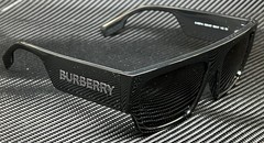 BURBERRY BE4397U 300187 Black Dark Grey Men’s 58 mm Sunglasses
