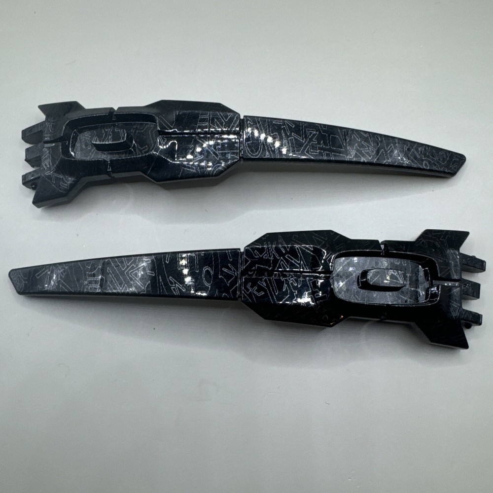 Oakley Oil Rig II Polished Black W/Silver Ghost Text OEM Replacement Arms