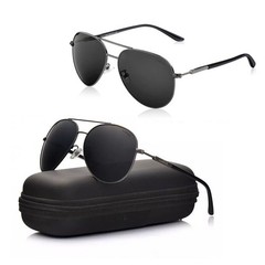 2 pcs Aviator Sunglasses for Adult Polarized Driving Classic Shades UV400 Protec